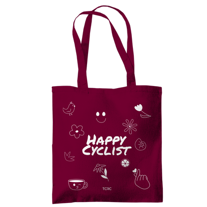 Jutebeutel Happy Cyclist