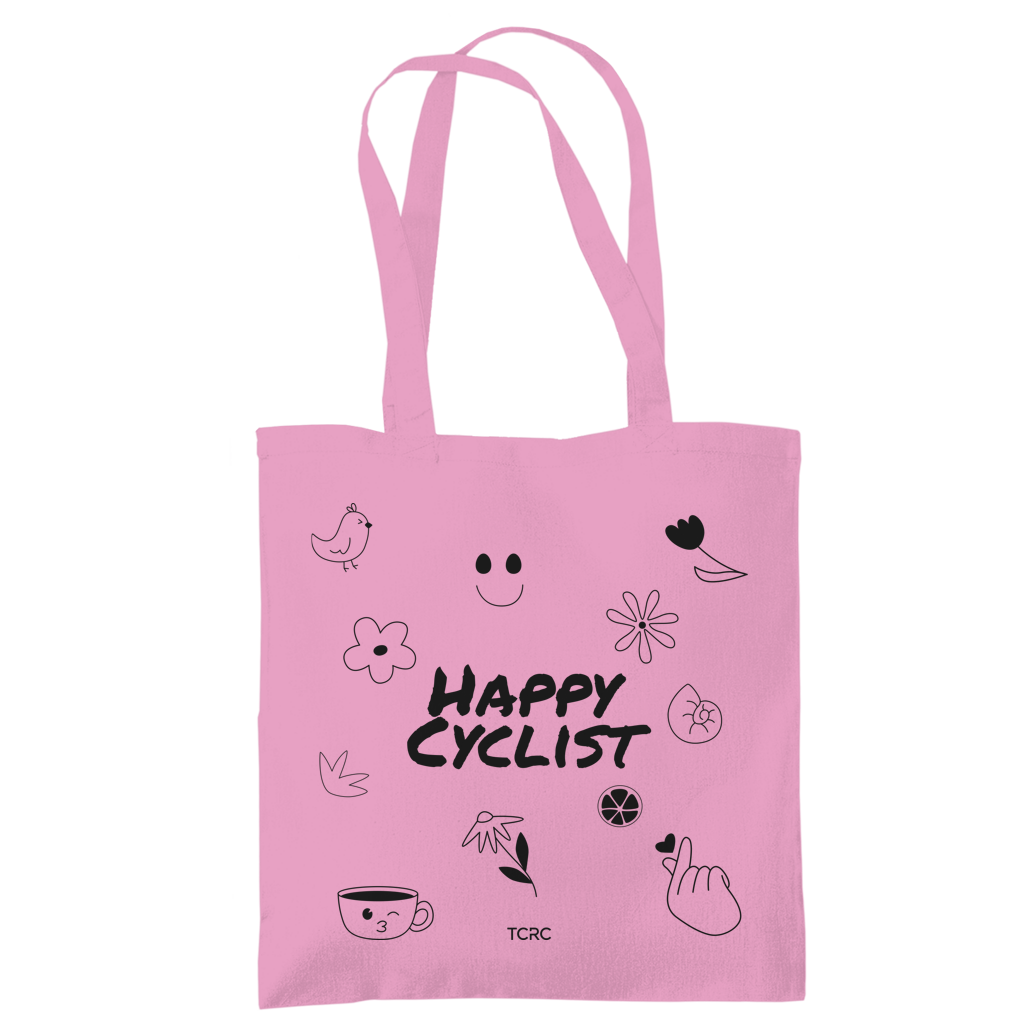 Jutebeutel Happy Cyclist