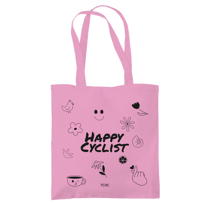 Jutebeutel Happy Cyclist