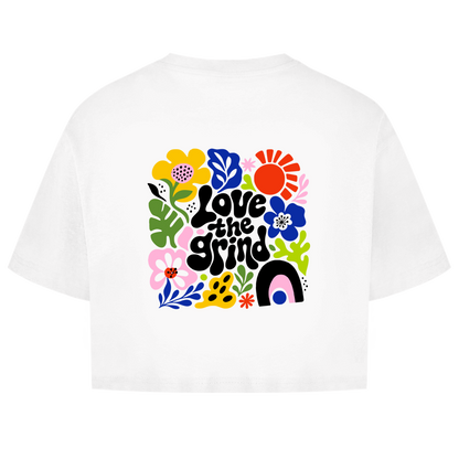 Love the Grind Women's Oversized Cropped T-Shirt